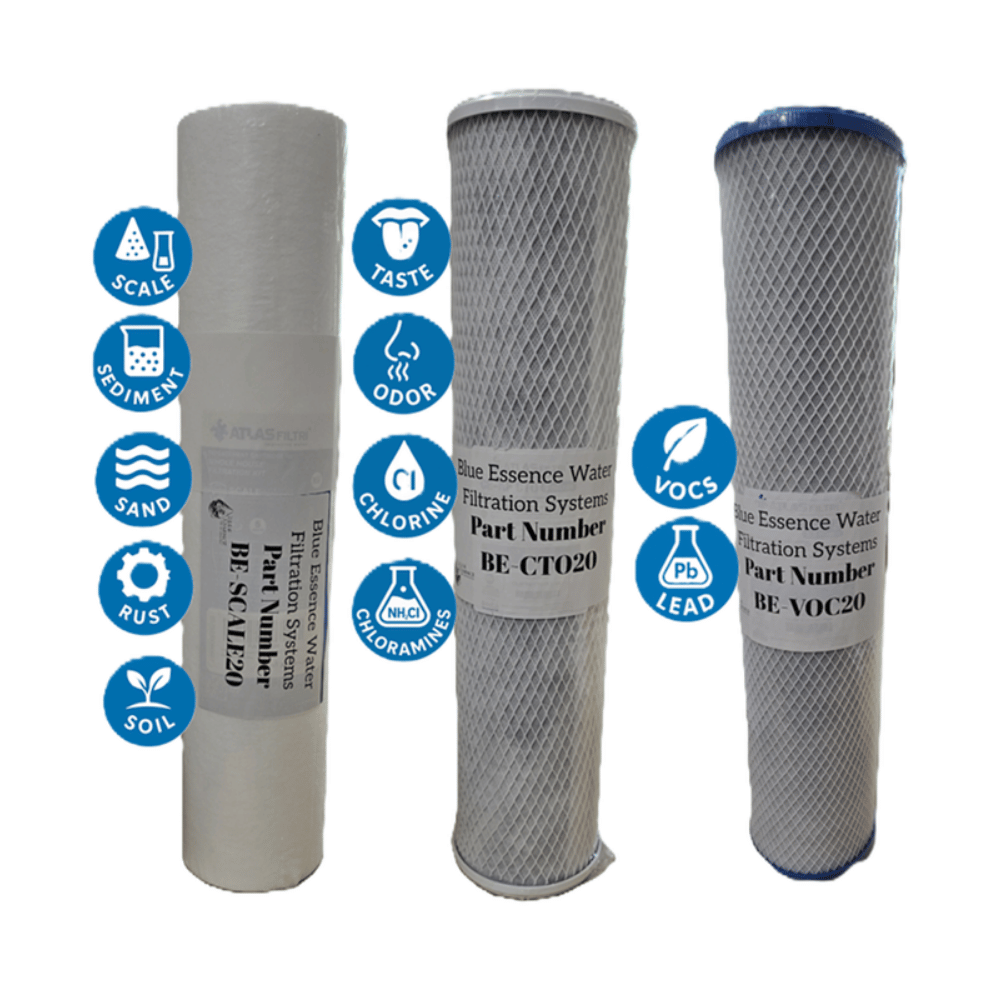 Whole House Carbon / Salt Free Conditioner / VOC & Lead Filter System Part # BE-C3