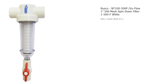 BE-NT 100-500 Mesh Spin Down Sediment Pre-Filter