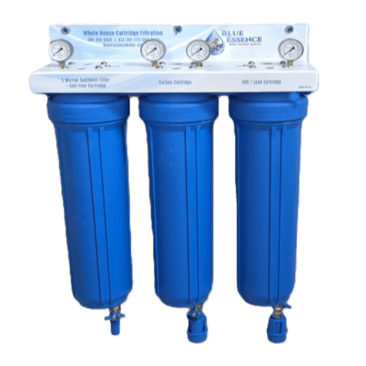 Whole House Carbon / Salt Free Conditioner / VOC & Lead Filter  System Part # BE-C3 with Gauges